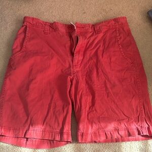 St. John's Bay Men's Vibrant Red Flat Front Shorts